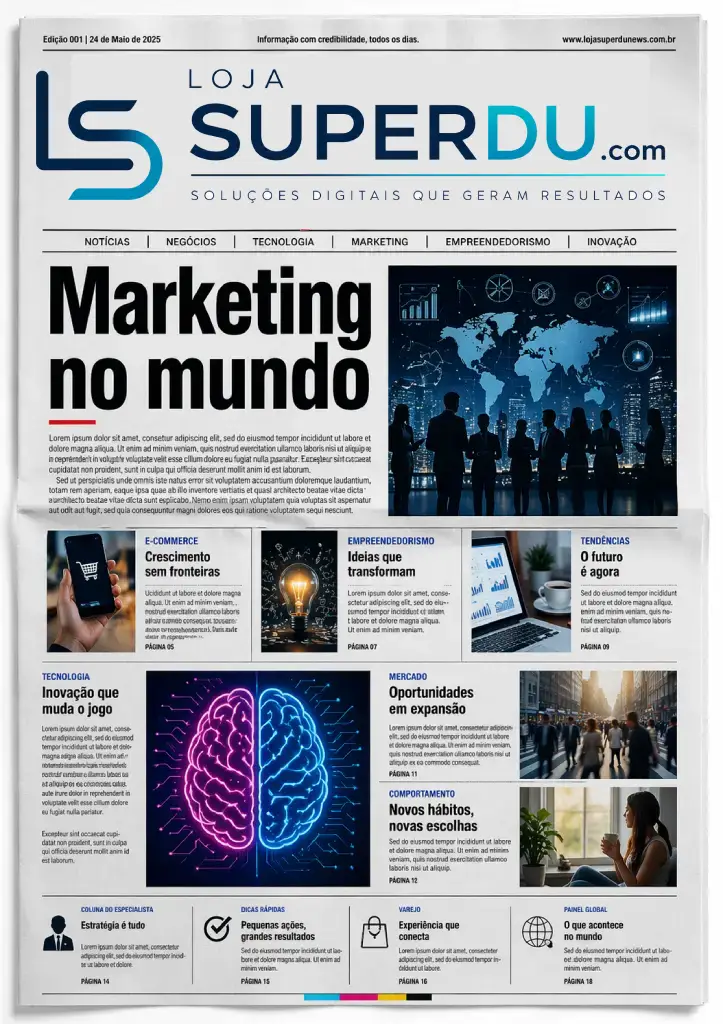 Capa do jornal digital LojaSuperDuNews